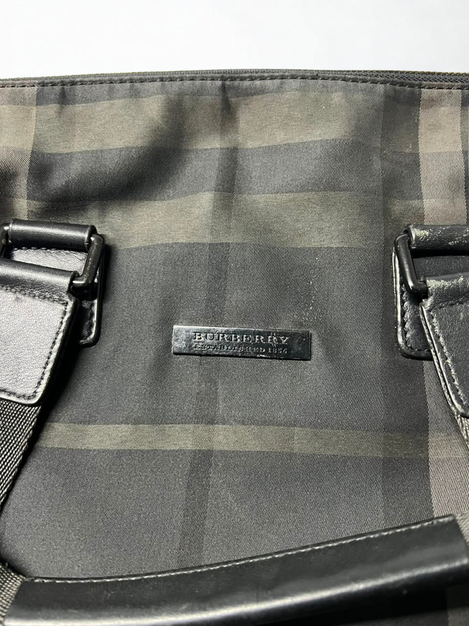 Burberry Check Briefcase