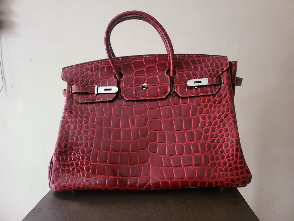 Hermès Birkin 35 in Porosus Crocodile Leather