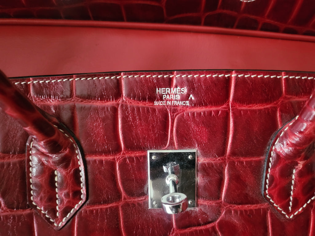Hermès Birkin 35 in Porosus Crocodile Leather