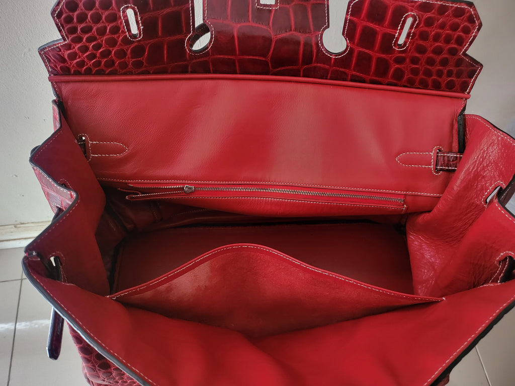 Hermès Birkin 35 in Porosus Crocodile Leather