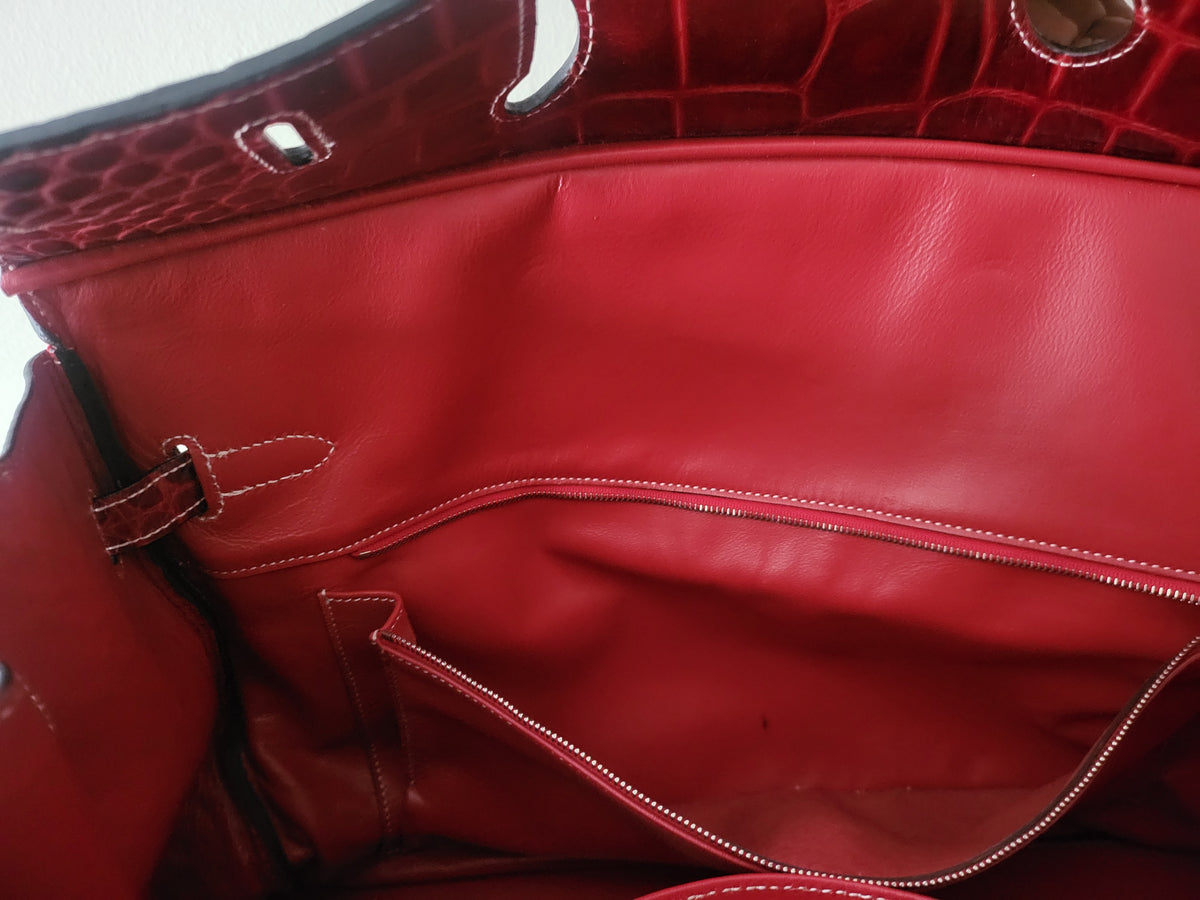 Hermès Birkin 35 in Porosus Crocodile Leather