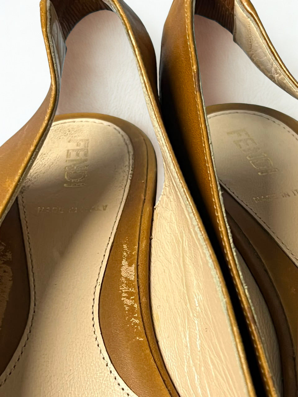 Fendi Zucca Wedges