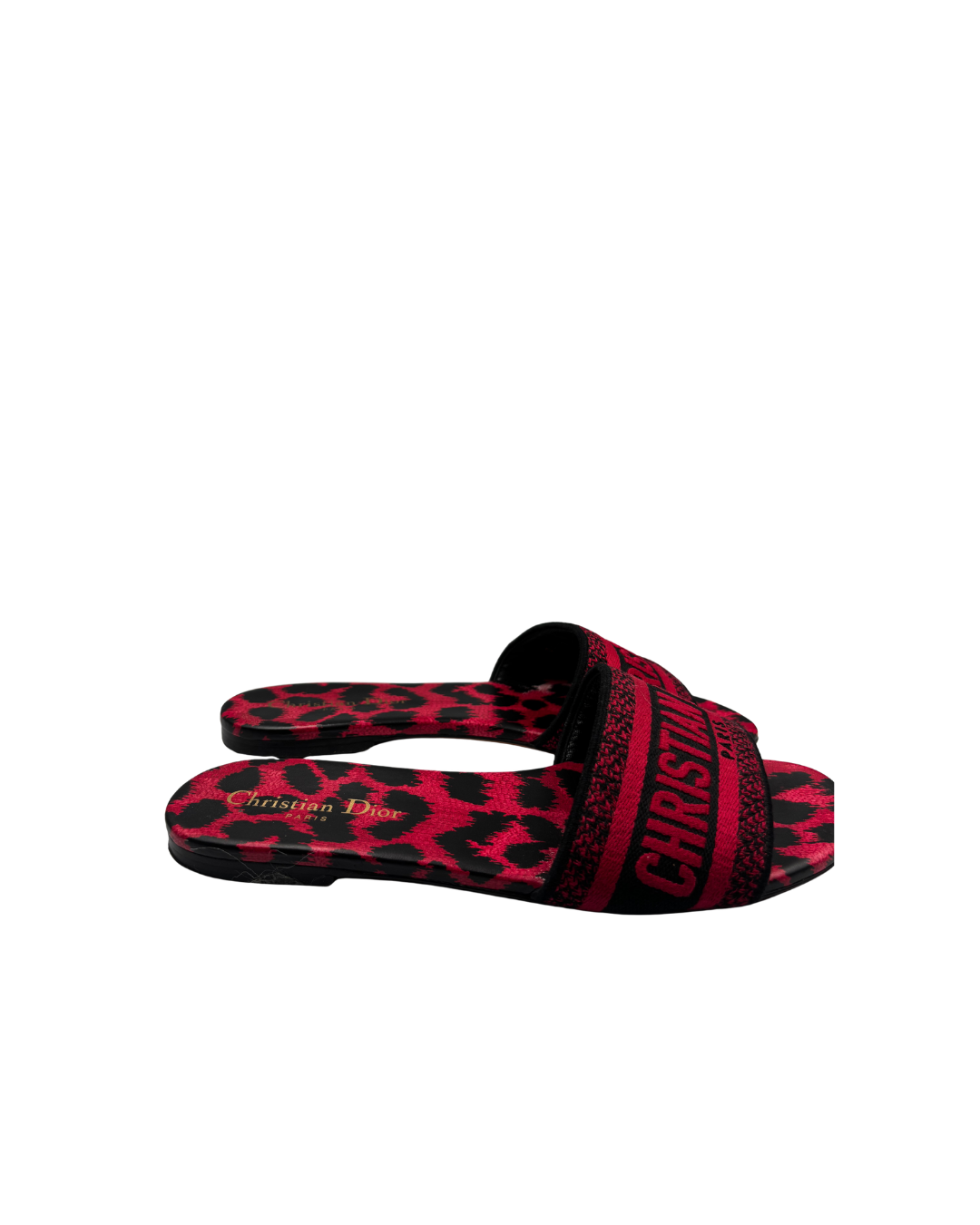 Christian Dior Slides Model: Dior Red Dway Slide Sandal EU 38