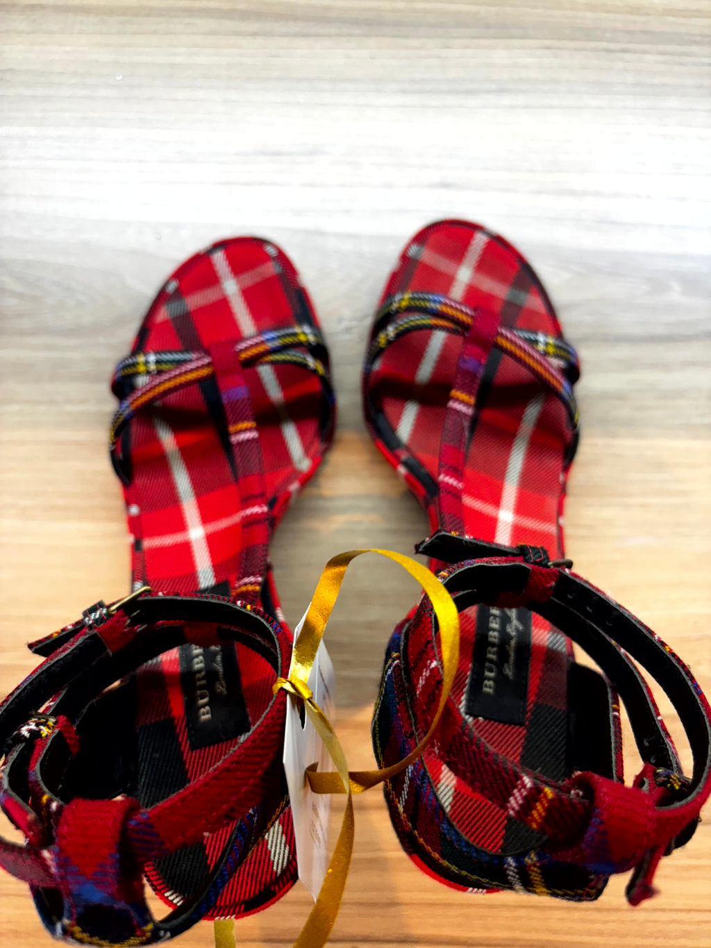 Burberry Red Hans Sandals