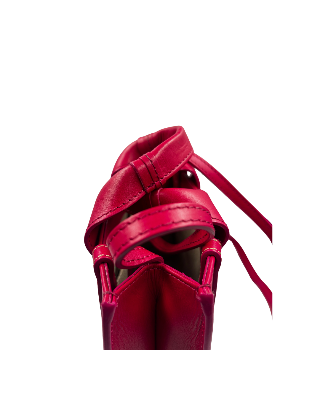 Chloe Mini Woody Convertible Leather Tote Bag / Fizzy Pink