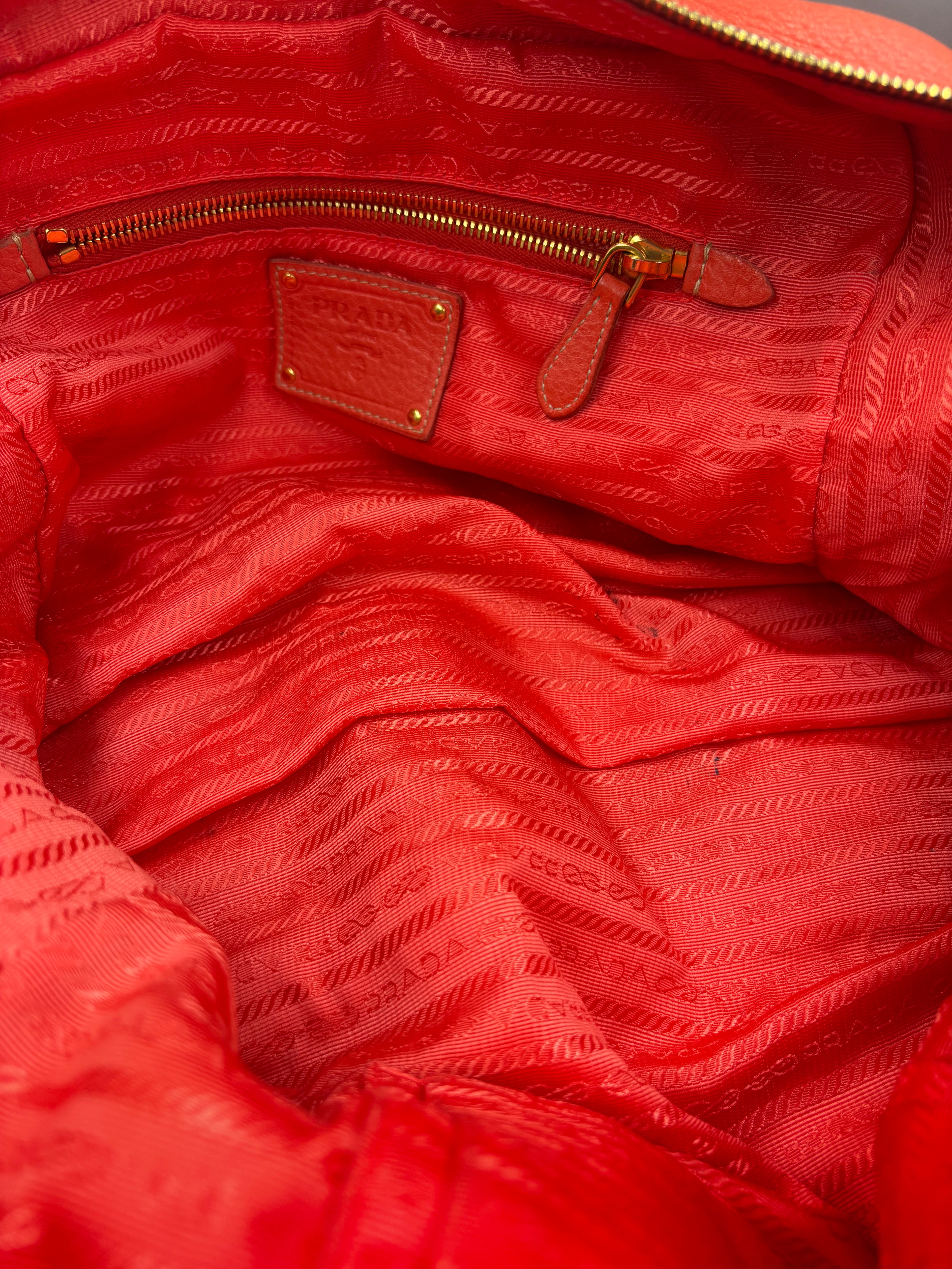 Prada Cervo Buckle Satchel