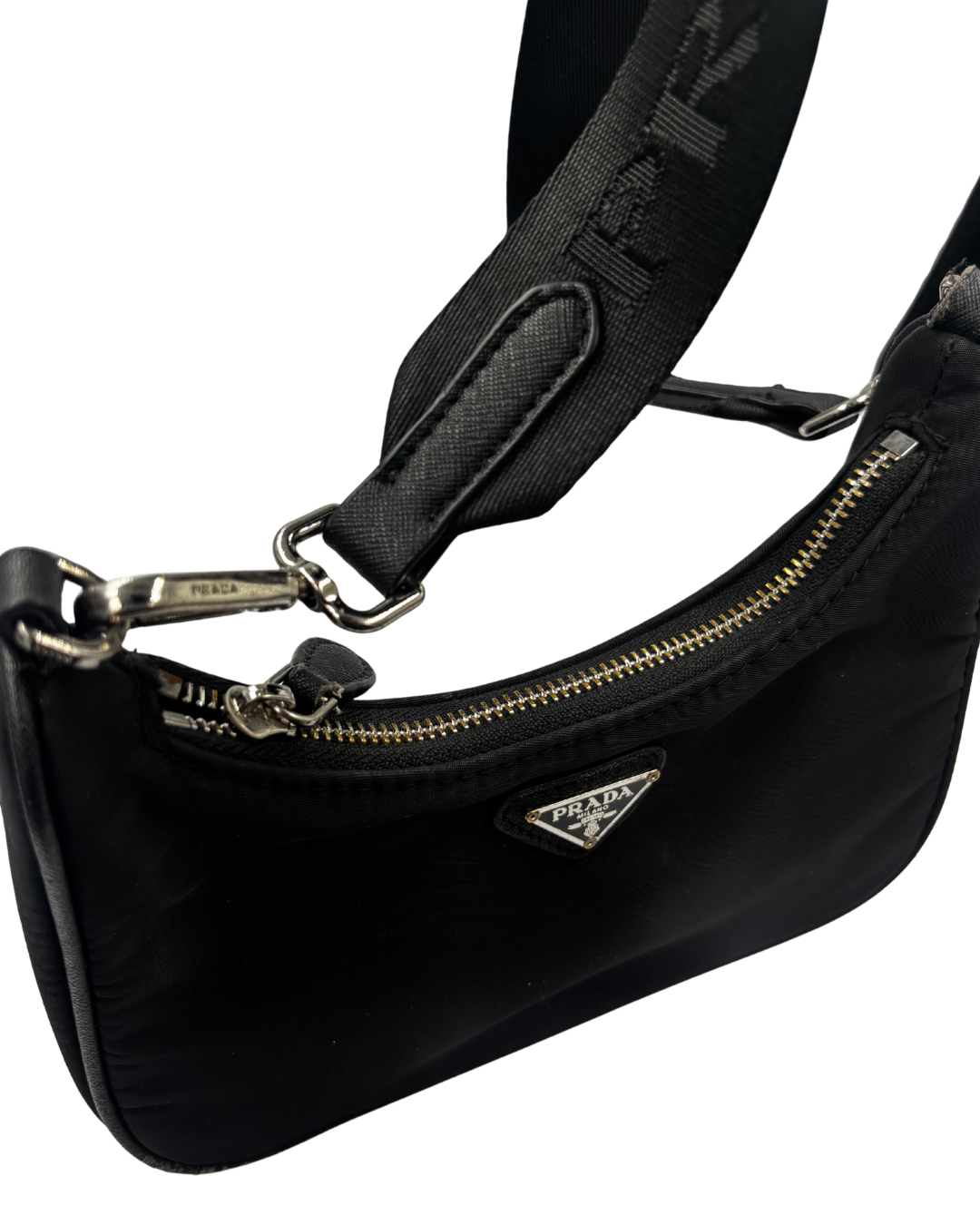 Prada Model Re-Edition 2005 Re-Nylon Bag in Black