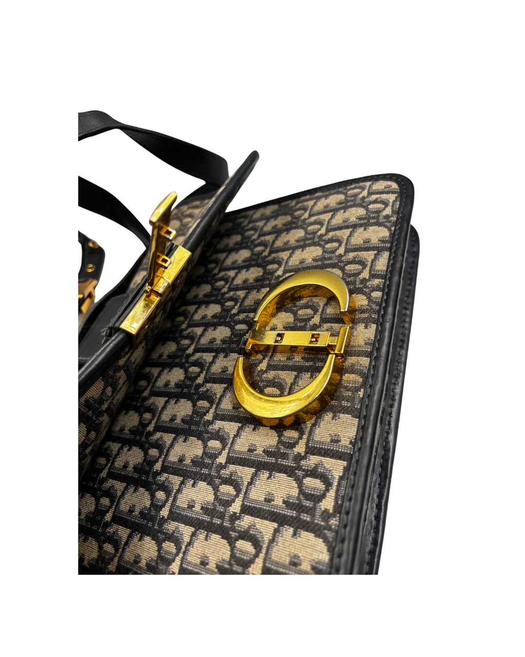 Christian Dior Model 30 Montaigne Bag in Blue Dior Oblique Jacquard
