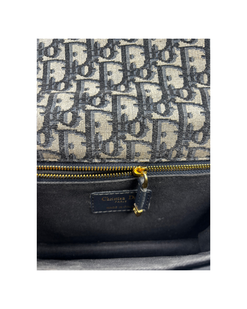 Christian Dior Model 30 Montaigne Bag in Blue Dior Oblique Jacquard