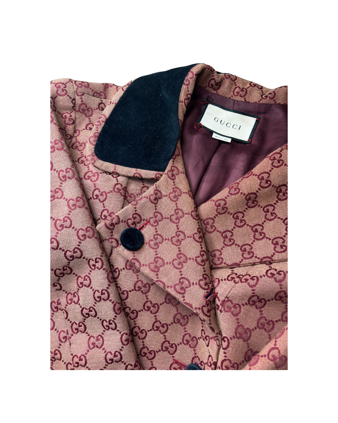 Gucci Monogram Ebony Longline Coat