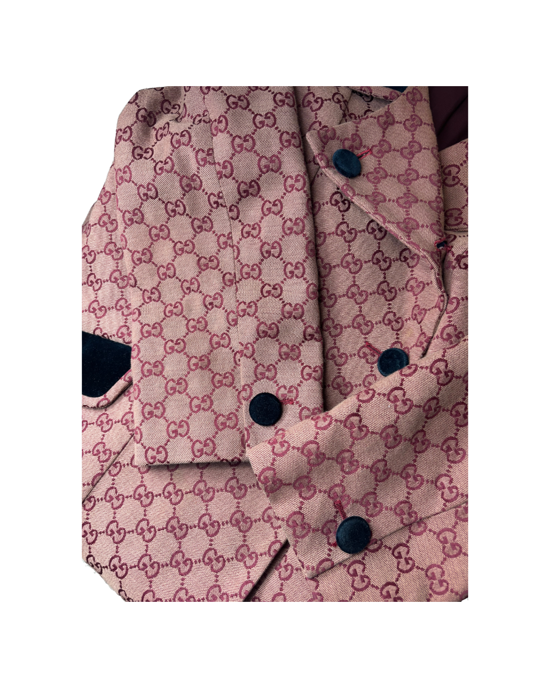 Gucci Monogram Ebony Longline Coat