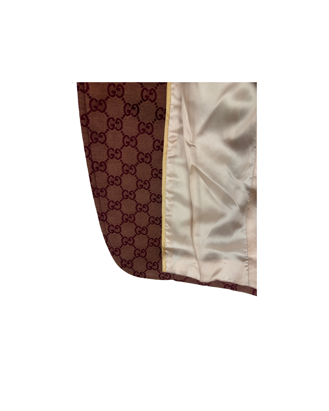 Gucci Camel & Ebony GG Canvas Blazer