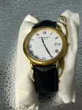 Raymond Weil Gold & Black Leather Watch