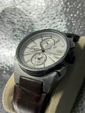 Pulsar Brown Leather Chronograph