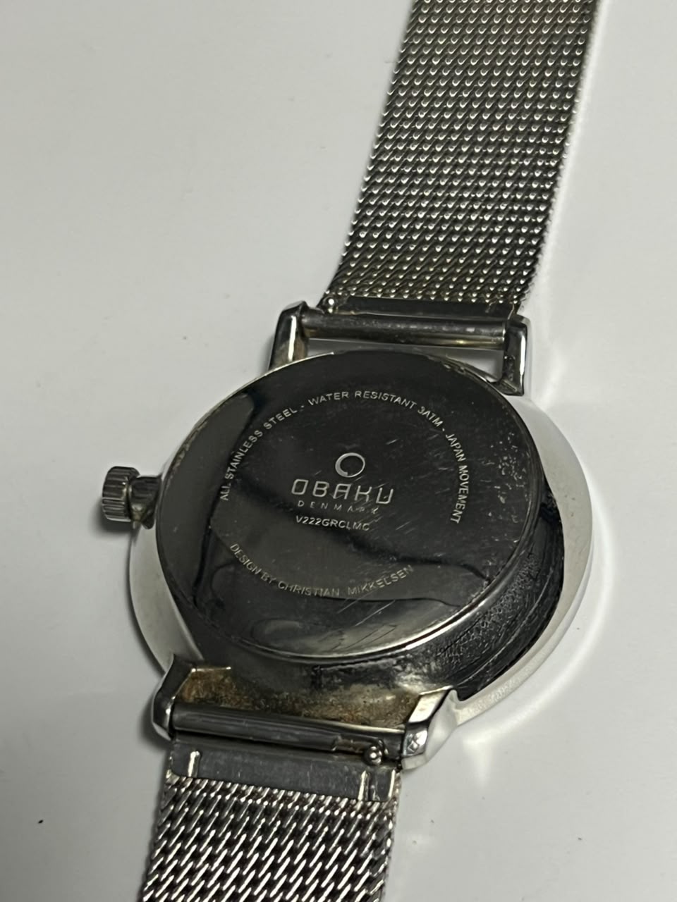 Obaku Denmark Solar Blue Mesh Watch