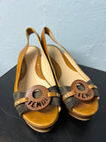 Fendi Zucca Wedges