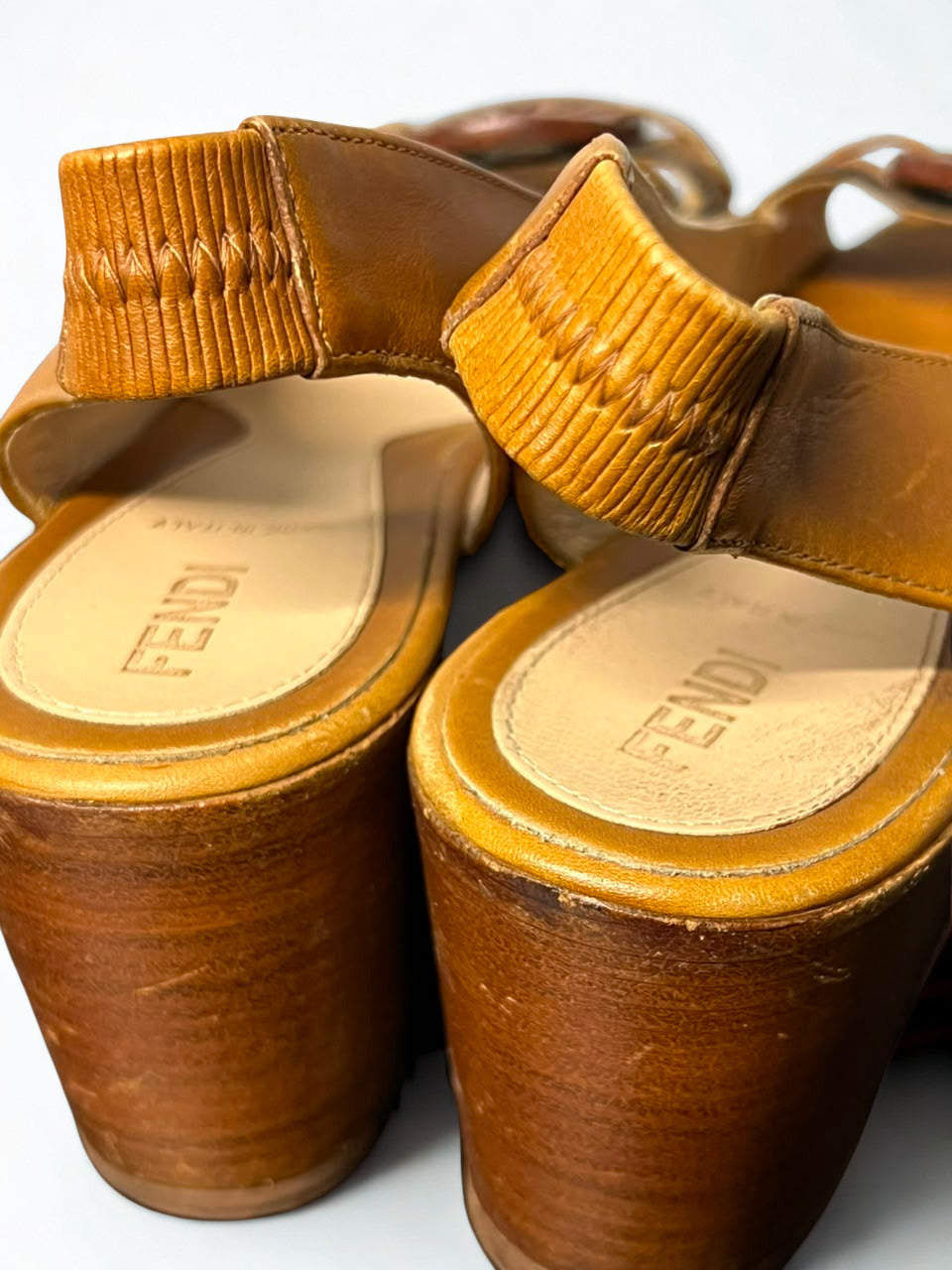 Fendi Zucca Wedges