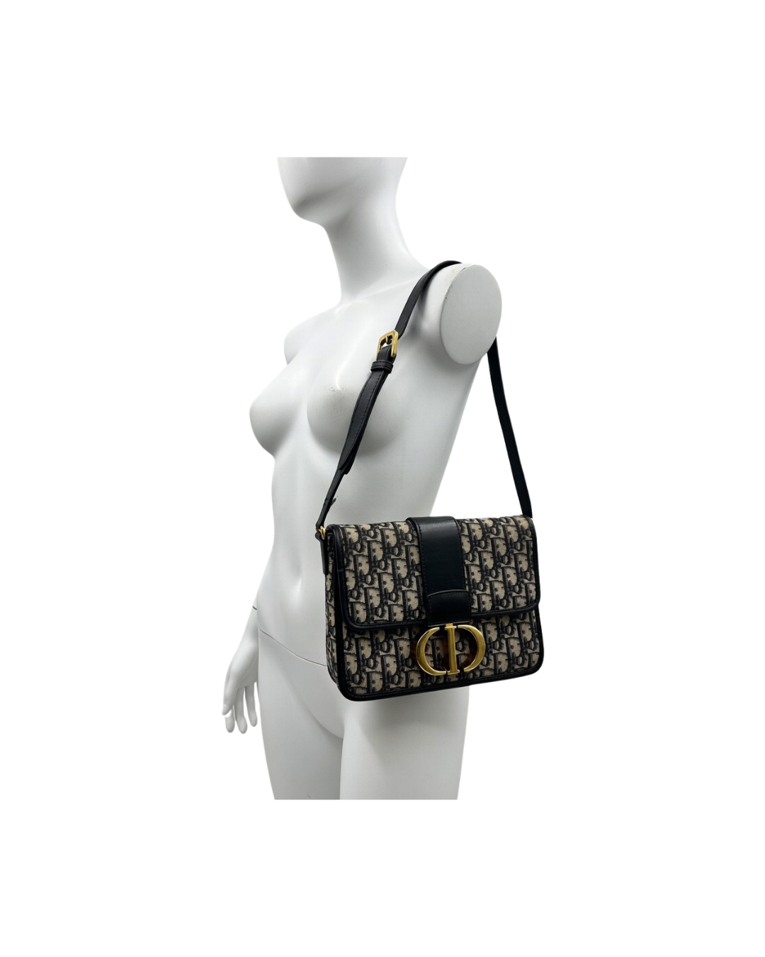 Christian Dior Model 30 Montaigne Bag in Blue Dior Oblique Jacquard