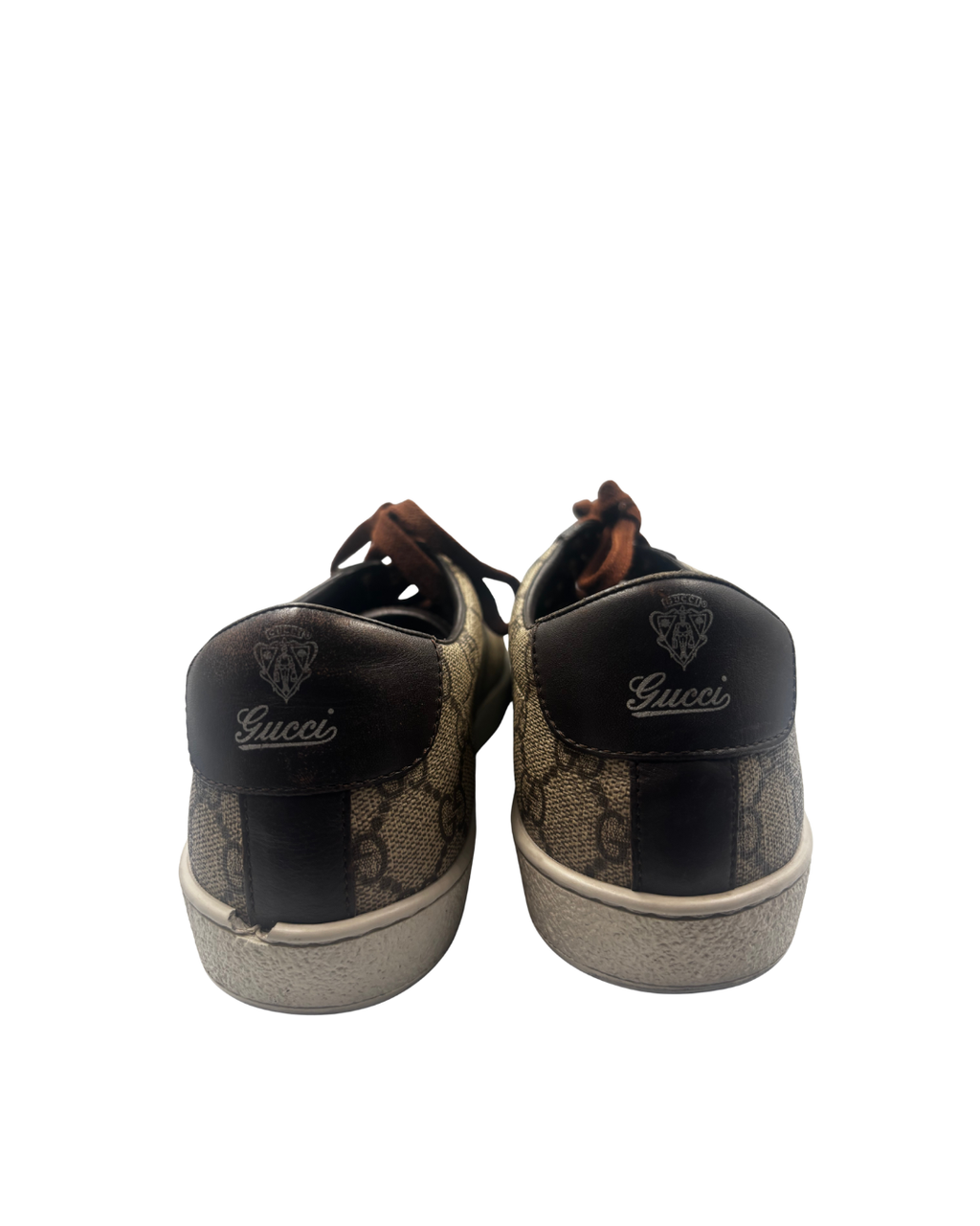 Gucci Beige/Ebony GG Supreme Canvas & Leather Brooklyn EU 40