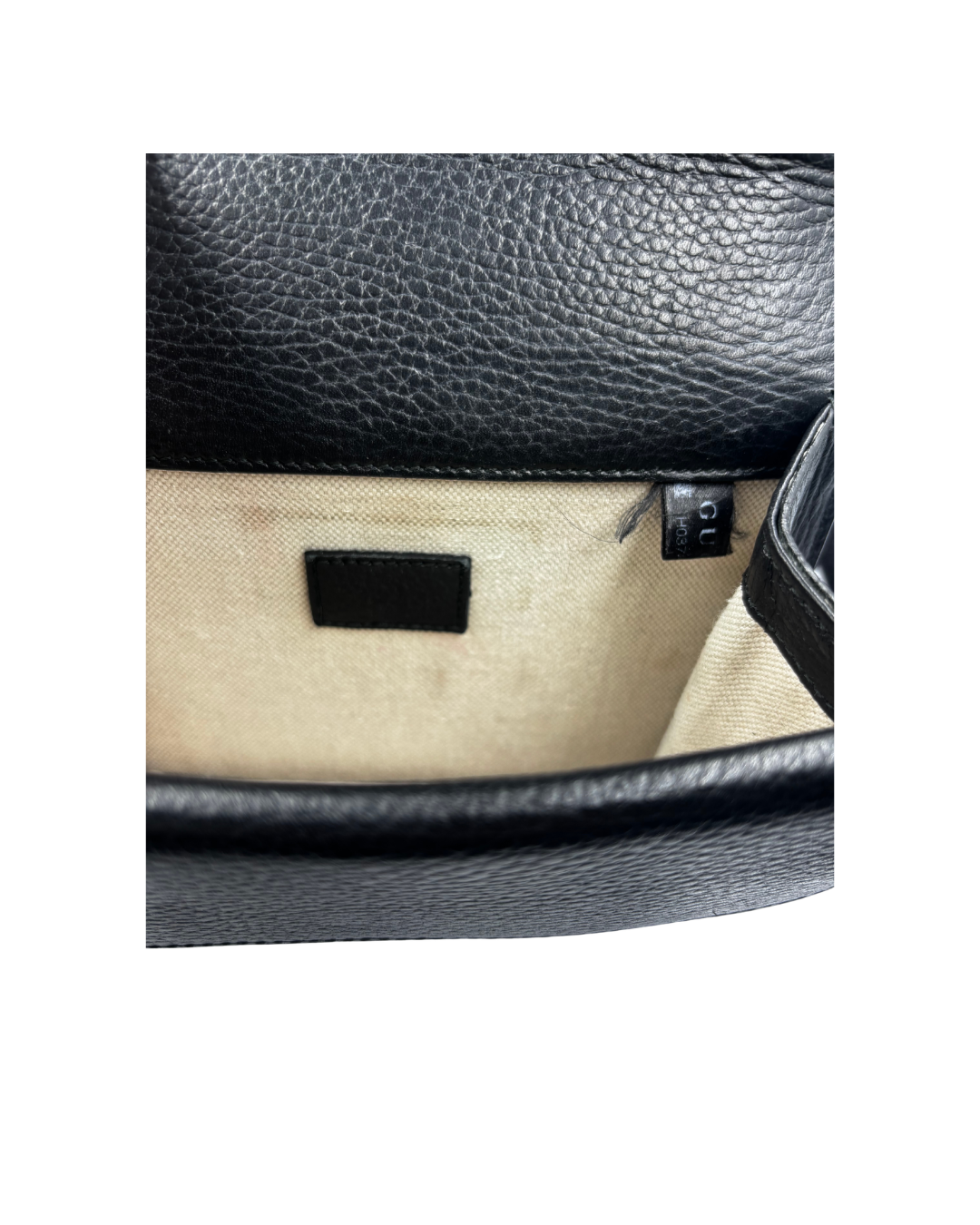 Gucci Dionysus Small Shoulder Bag in Black Grained Leather / Medium