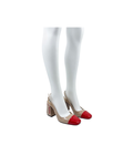 Prada Nude Patent Leather Slingback Pumps EU 38