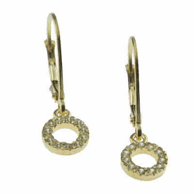 Cubic Zirconia Gold 9ct Earrings